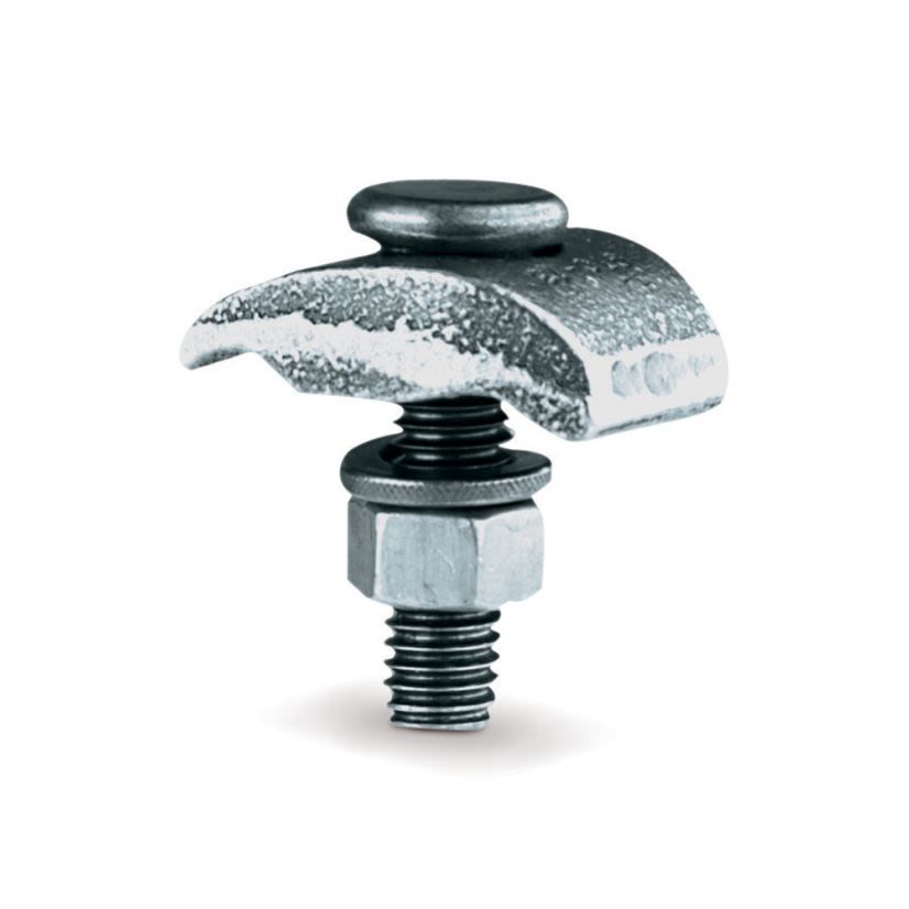 Blackburn E-Z Ground GTC23P 2-Piece Type GTC Non-Insulated Tower Grounding Clamp, 4 to 2/0 AWG Conductor, Copper Alloy